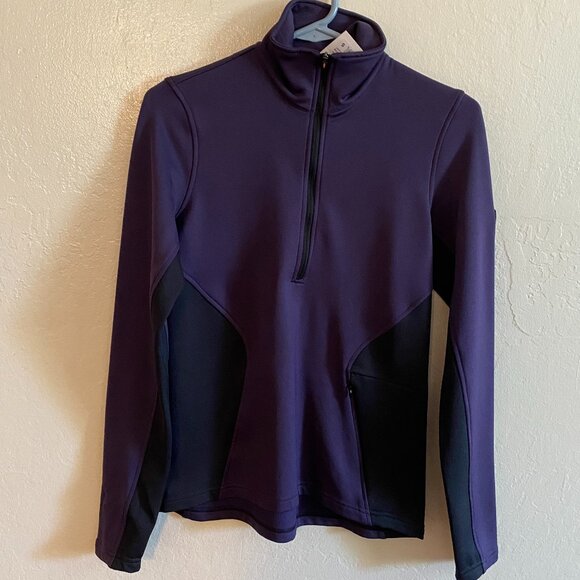 Kerrits Purple & Black Equestrian ProTek Fleece Quarter Zip – Women’s S - Picture 1 of 6